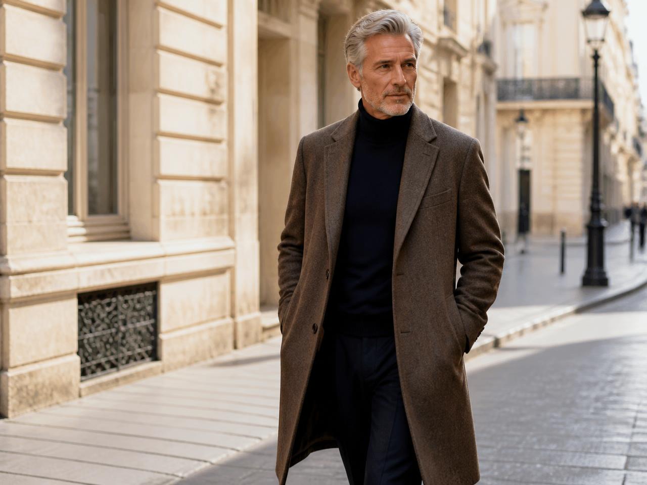 A stylish member walking through the city